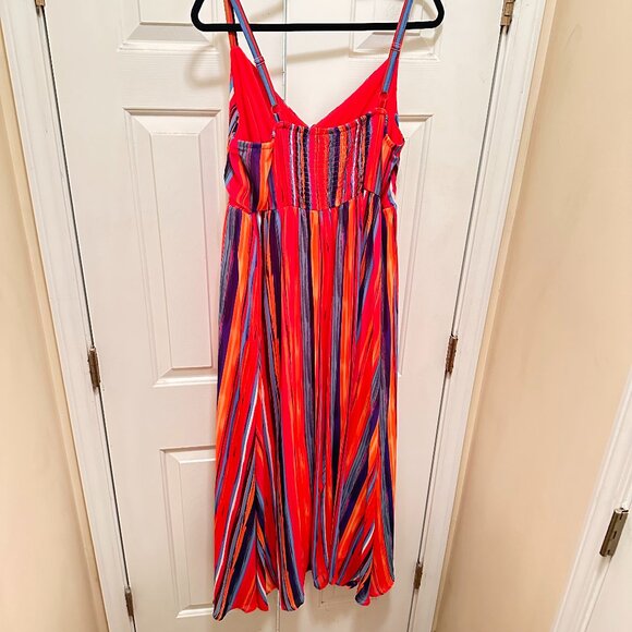 Torrid - Boho Maxi Multi Color Striped Dress - NWOT - Picture 2 of 9
